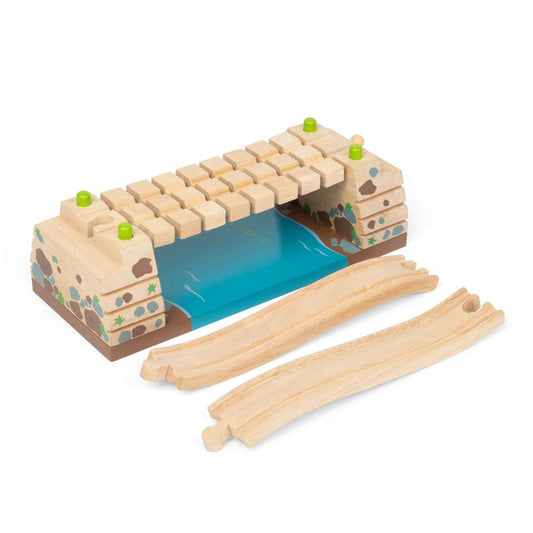 Bigjigs Rail Clickety Clack Bridge Wooden Train Accessory