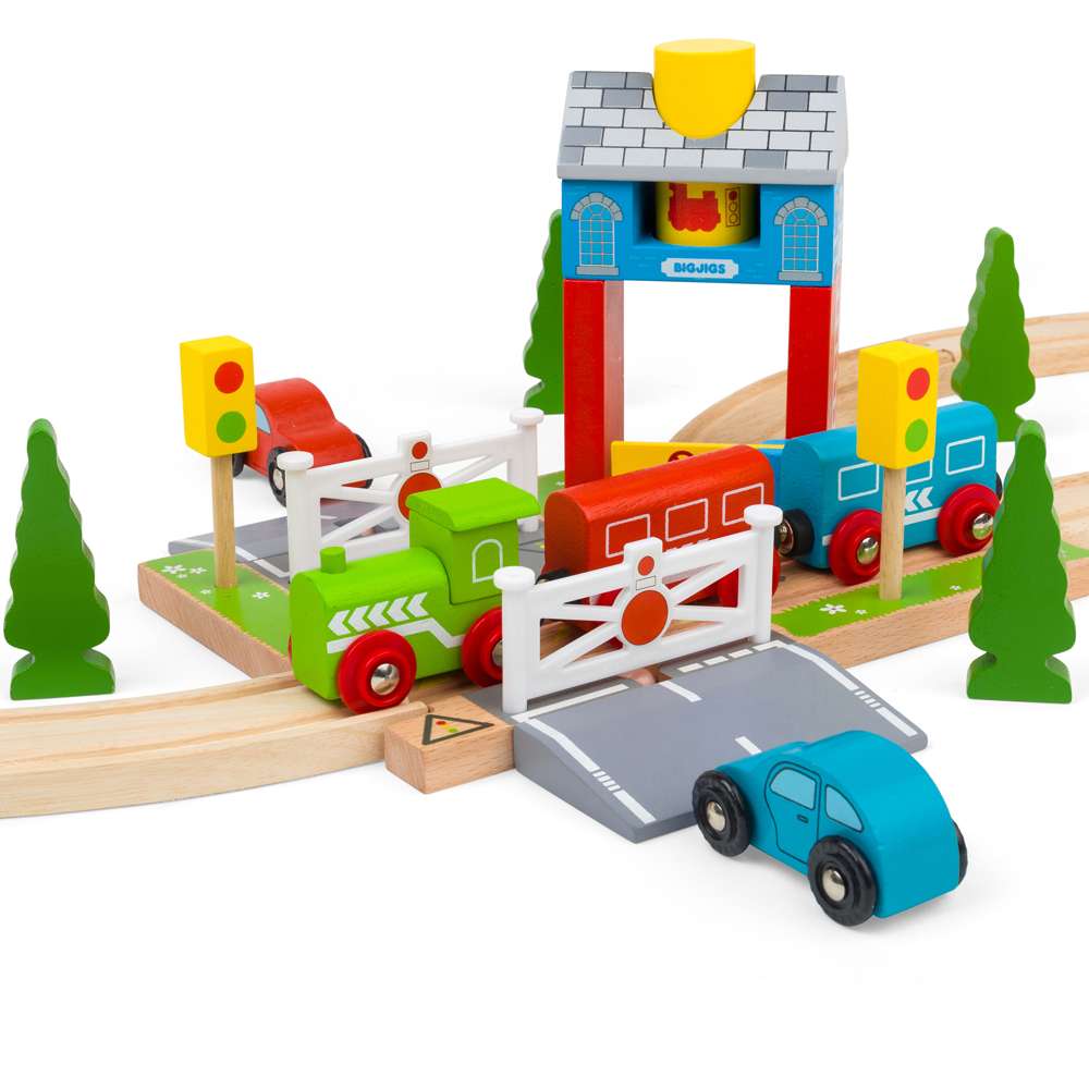 Bigjigs Rail Signal Box Wooden Train Accessory