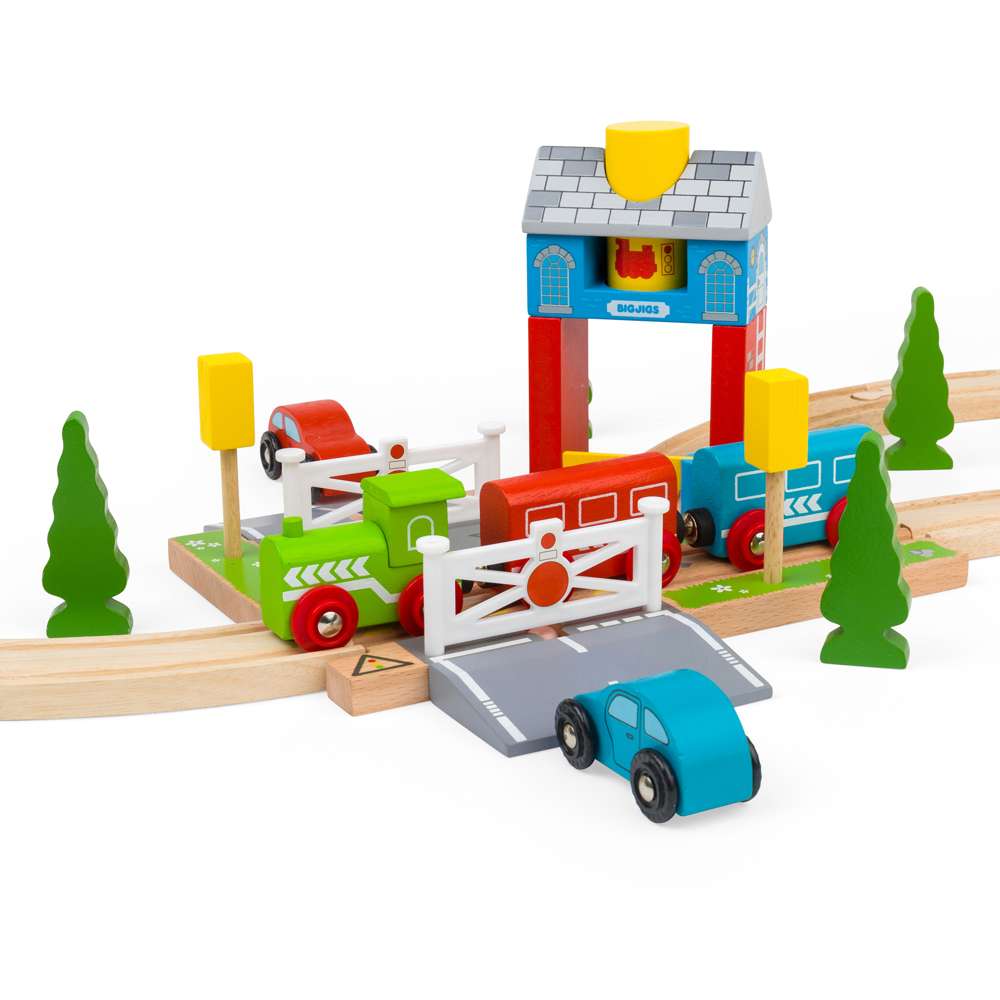 Bigjigs Rail Signal Box Wooden Train Accessory