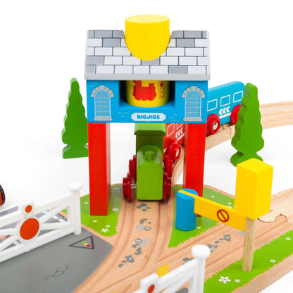 Bigjigs Rail Signal Box Wooden Train Accessory