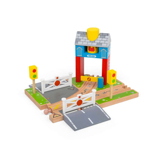 Bigjigs Rail Signal Box Wooden Train Accessory