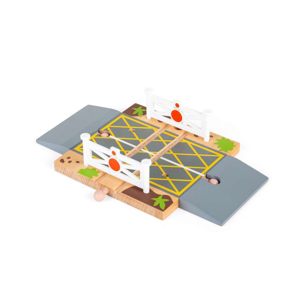Bigjigs Rail Level Crossing Wooden Train Accessory