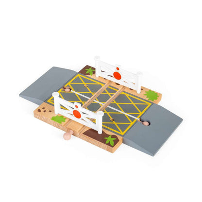 Bigjigs Rail Level Crossing Wooden Train Accessory