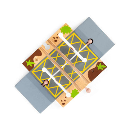 Bigjigs Rail Level Crossing Wooden Train Accessory