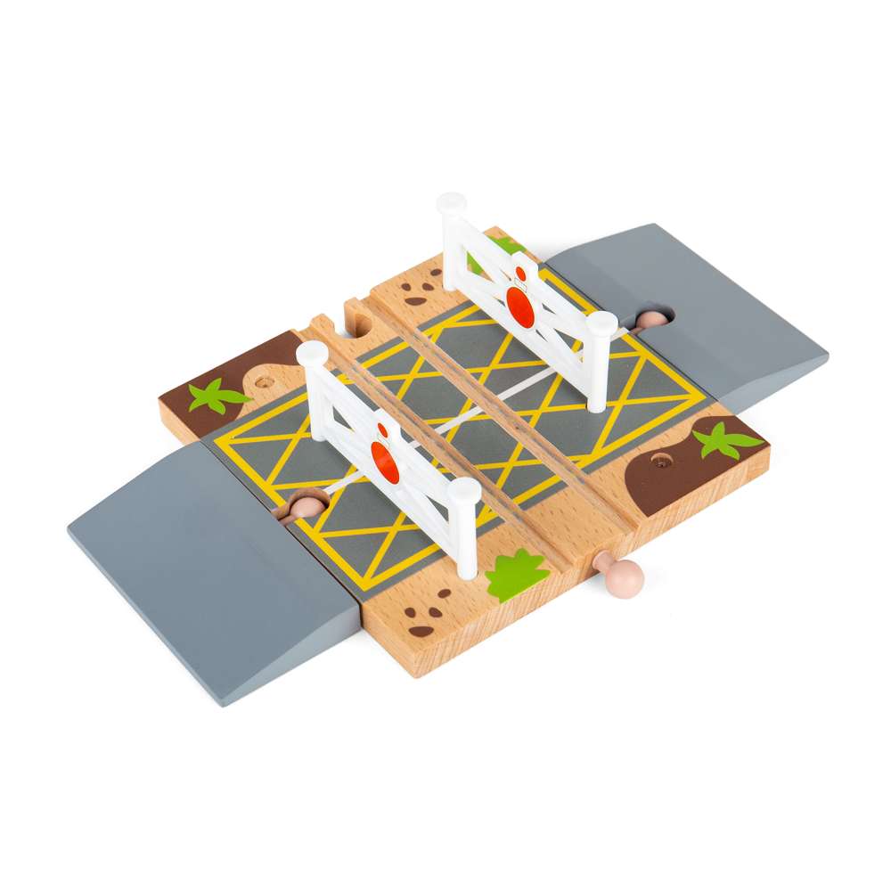Bigjigs Rail Level Crossing Wooden Train Accessory