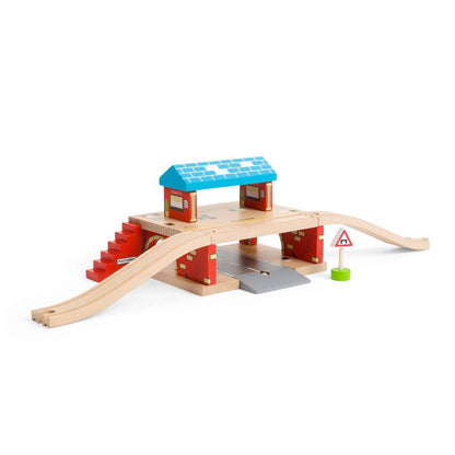 Bigjigs Rail Overground Station Wooden Train Accessory