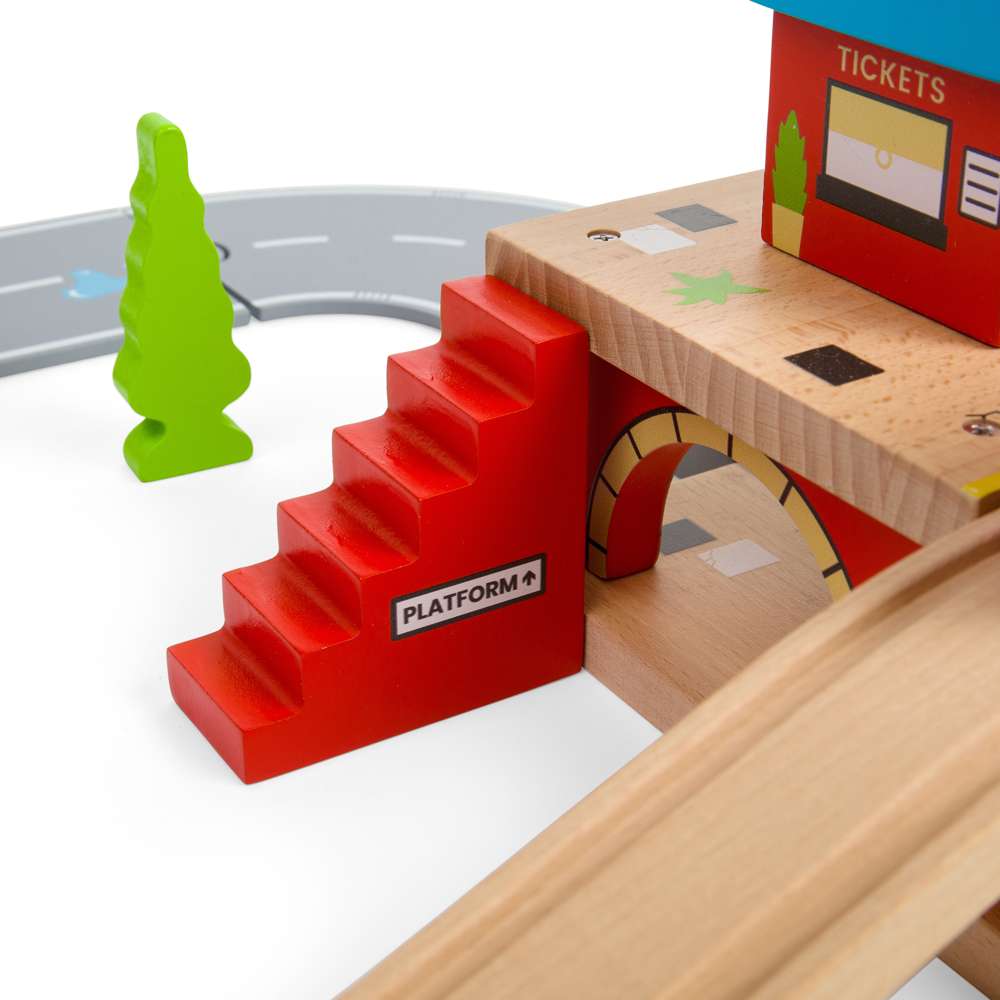 Bigjigs Rail Overground Station Wooden Train Accessory