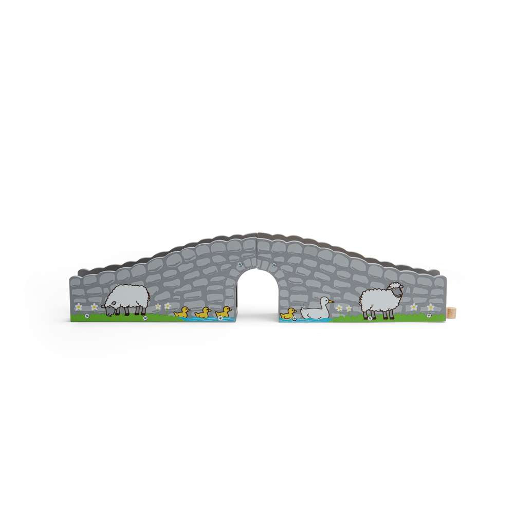 Bigjigs Rail Farm Bridge Wooden Train Accessory