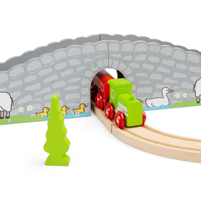 Bigjigs Rail Farm Bridge Wooden Train Accessory