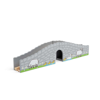 Bigjigs Rail Farm Bridge Wooden Train Accessory