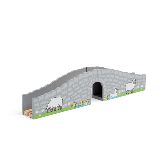 Bigjigs Rail Farm Bridge Wooden Train Accessory