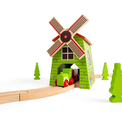 Bigjigs Rail Country Windmill Wooden Train Accessory