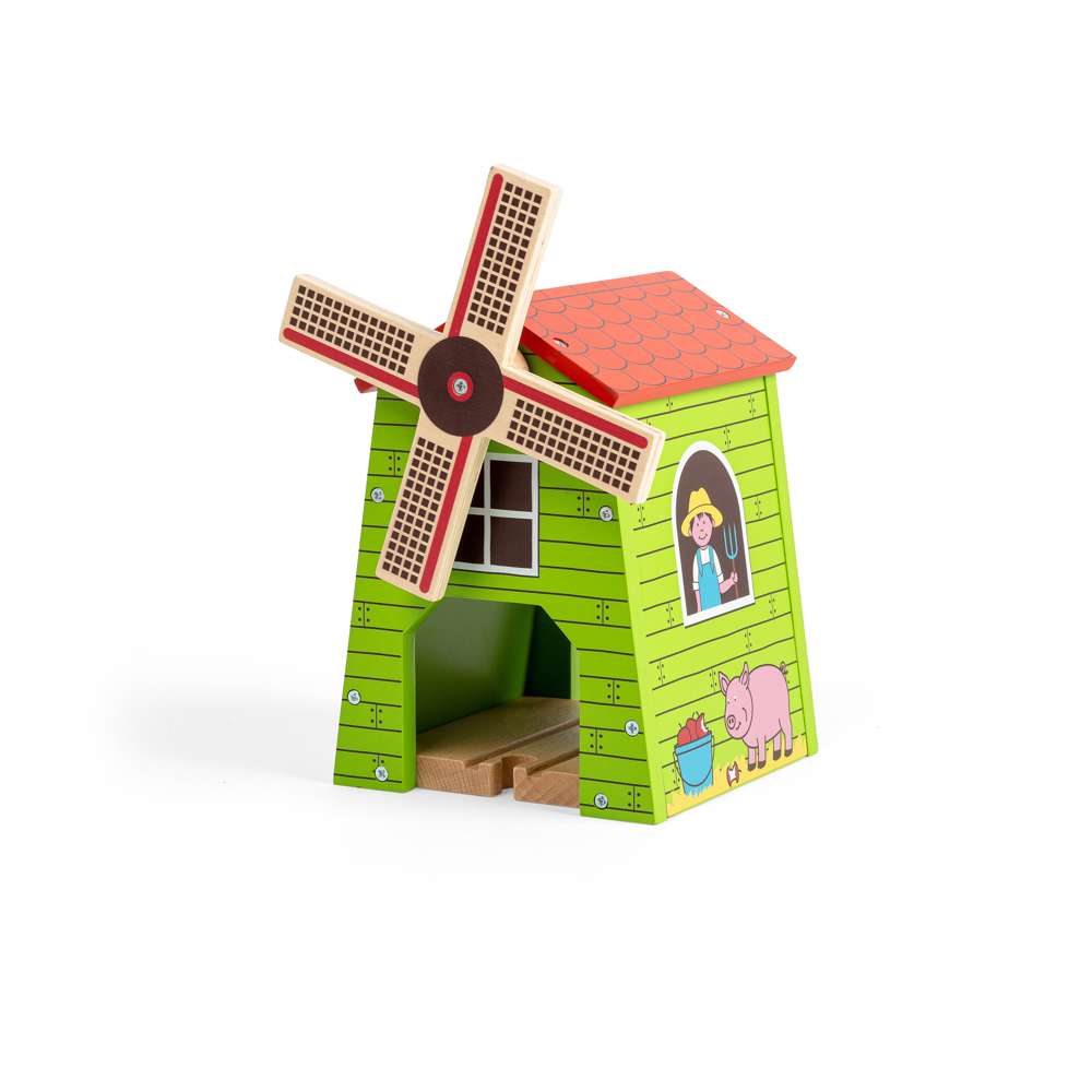 Bigjigs Rail Country Windmill Wooden Train Accessory