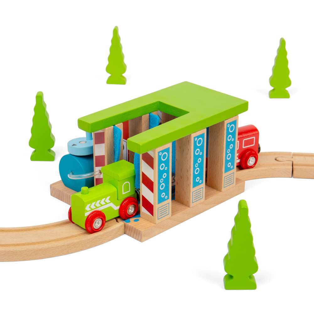 Bigjigs Rail Train Washer Wooden Train Accessory