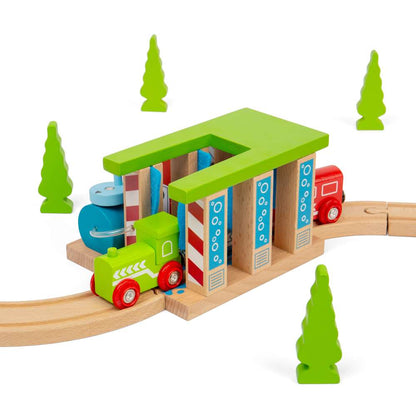 Bigjigs Rail Train Washer Wooden Train Accessory