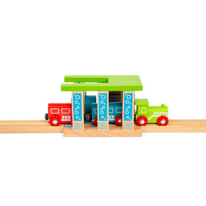 Bigjigs Rail Train Washer Wooden Train Accessory