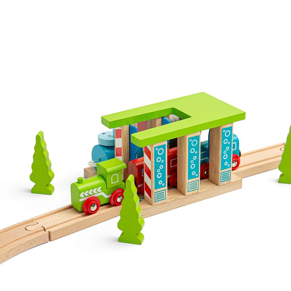 Bigjigs Rail Train Washer Wooden Train Accessory