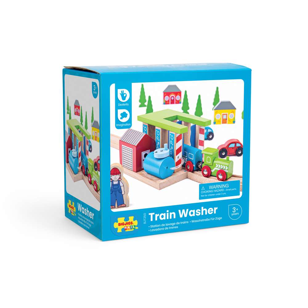 Bigjigs Rail Train Washer Wooden Train Accessory
