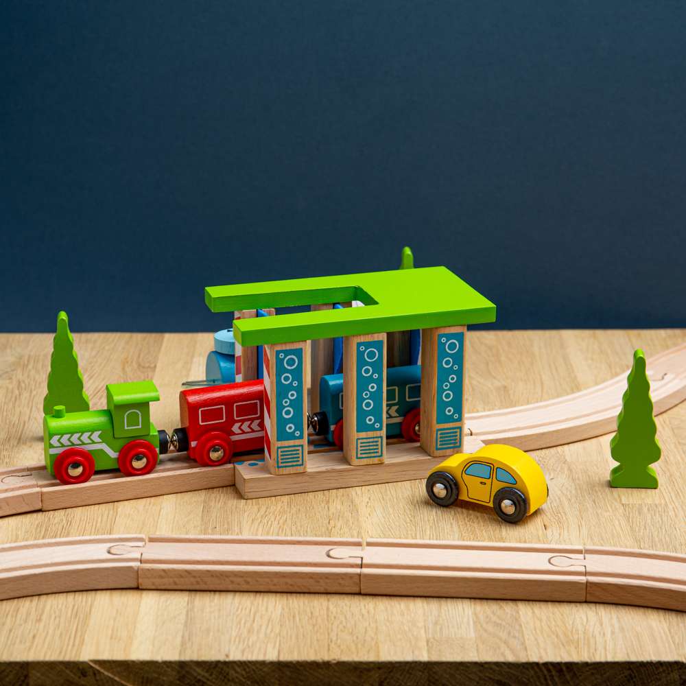 Bigjigs Rail Train Washer Wooden Train Accessory
