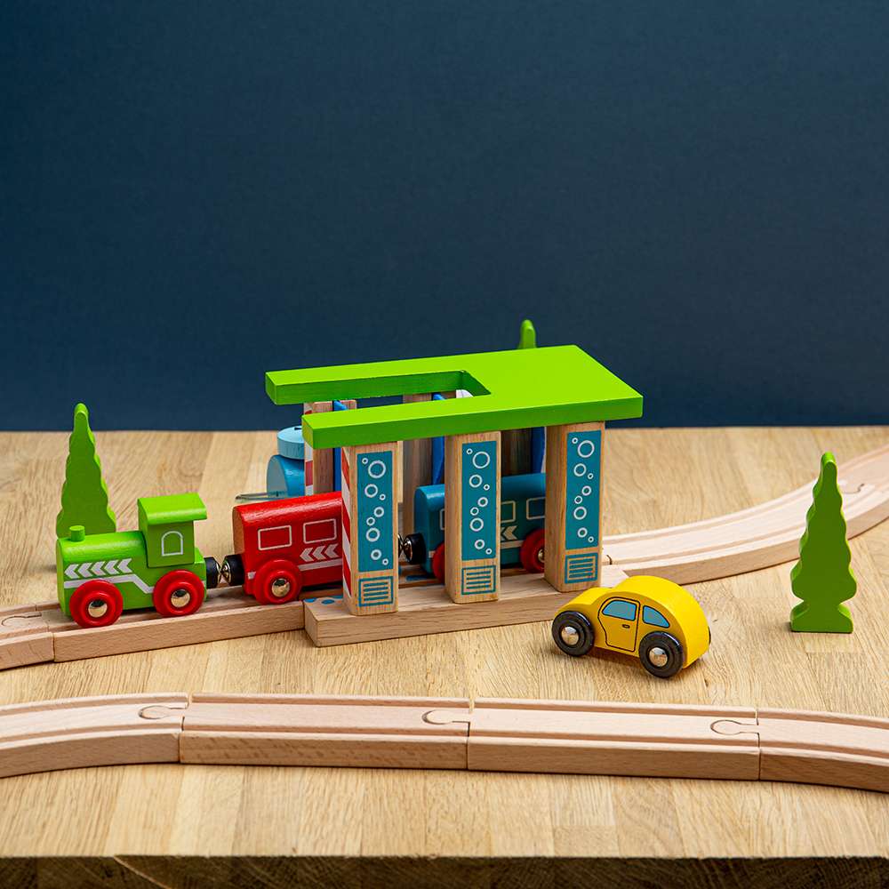 Bigjigs Rail Train Washer Wooden Train Accessory