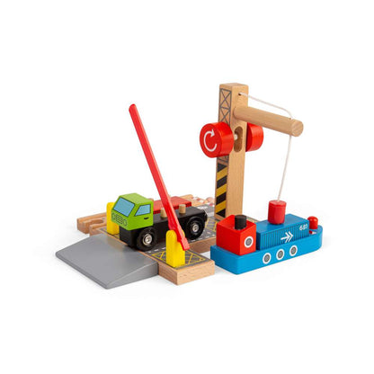 Bigjigs Rail Container Shipping Yard Wooden Train Accessory