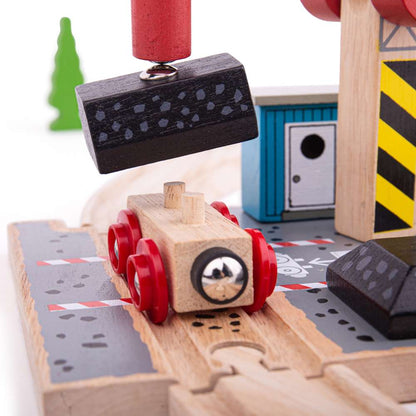 Bigjigs Rail Coal Canal Docks Wooden Train Accessory
