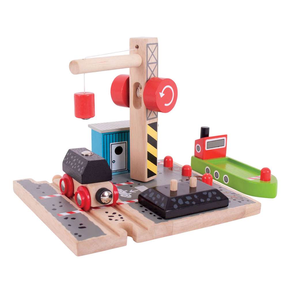 Bigjigs Rail Coal Canal Docks Wooden Train Accessory
