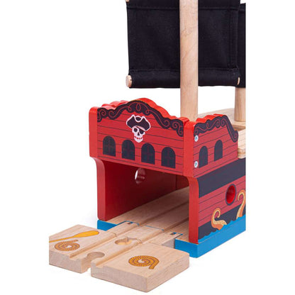 Bigjigs Rail Pirate Galleon Wooden Train Accessory