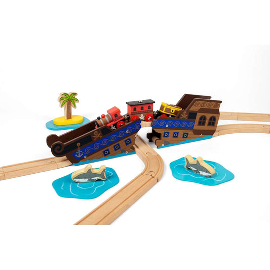 Bigjigs Rail Shipwreck Bridge Wooden Train Accessory