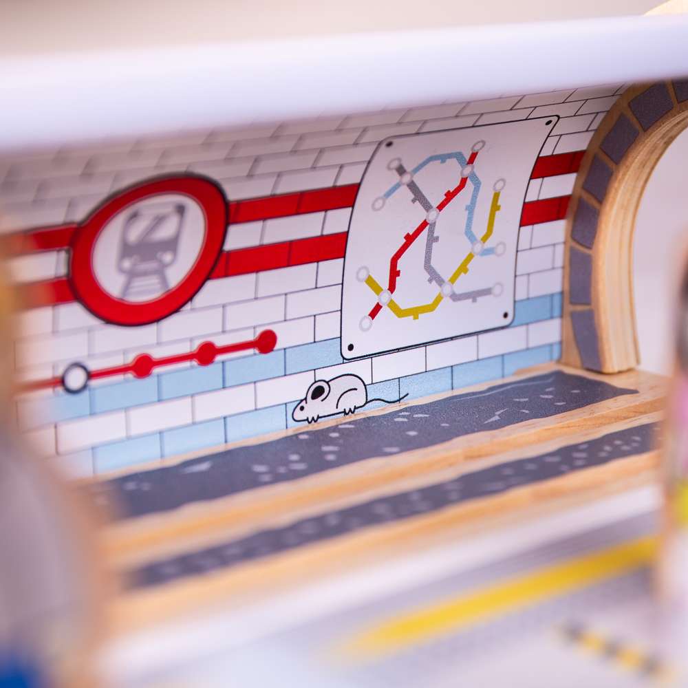 Bigjigs Rail Underground Station Wooden Train Accessory
