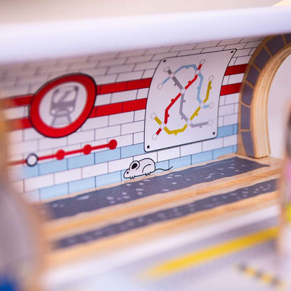 Bigjigs Rail Underground Station Wooden Train Accessory