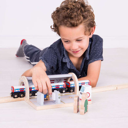 Bigjigs Rail Underground Station Wooden Train Accessory
