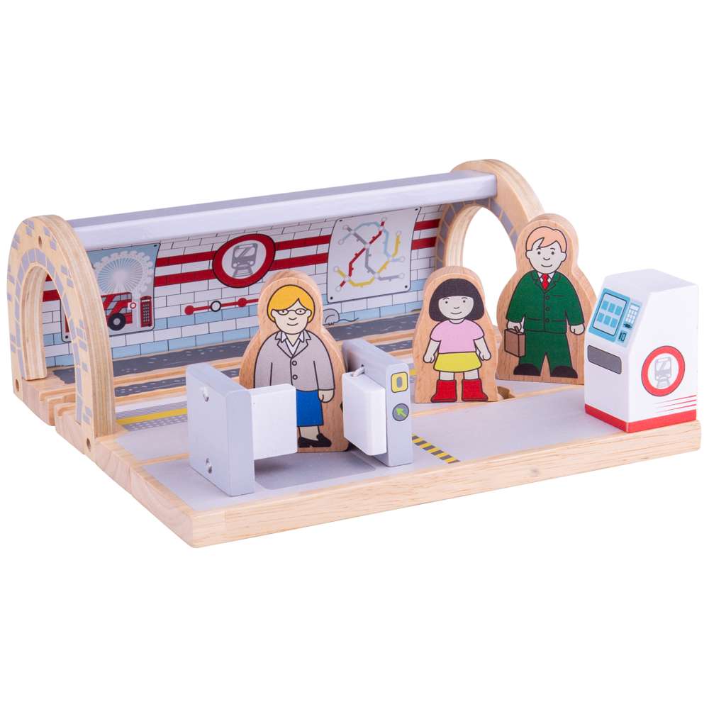 Bigjigs Rail Underground Station Wooden Train Accessory