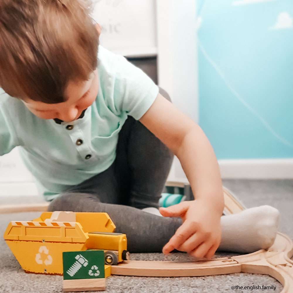 Bigjigs Rail Recycling Skip Wooden Train Accessory