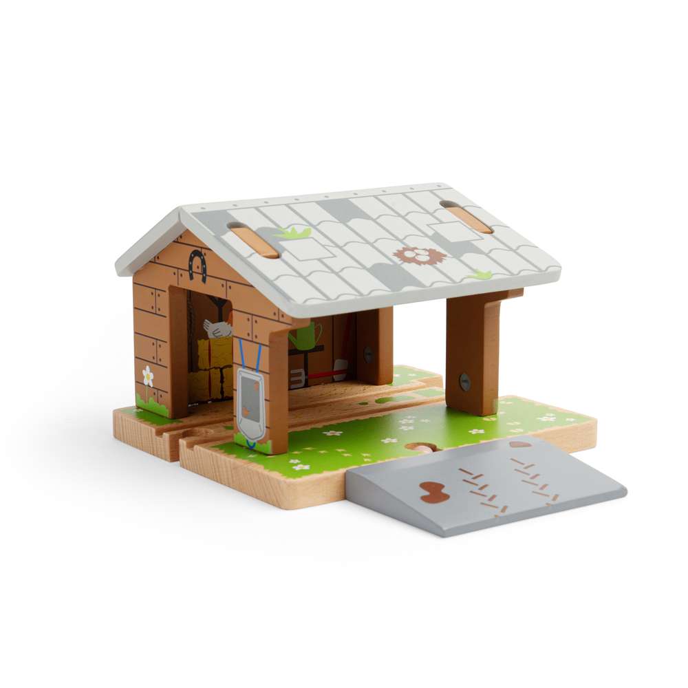 Bigjigs Rail Barnyard Wooden Train Tunnel Accessory