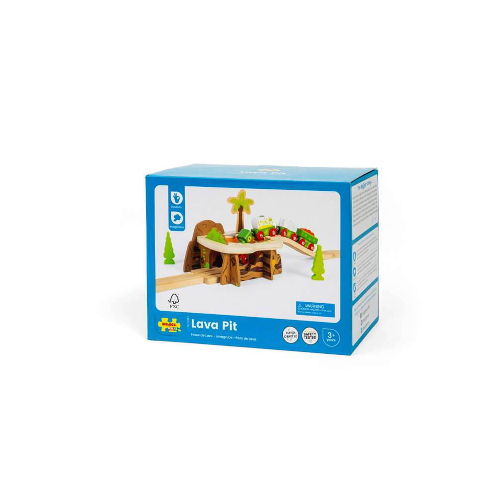 Bigjigs Rail Lava Pit Wooden Train Accessory
