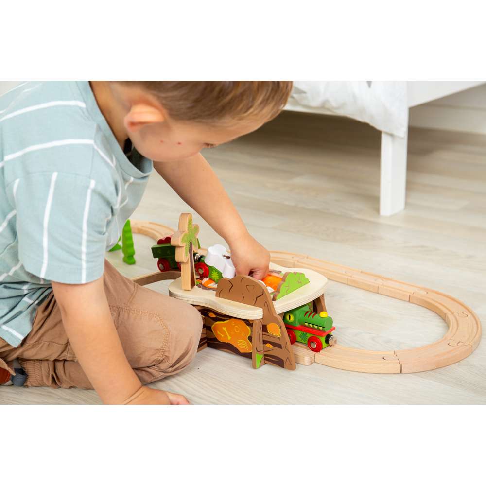 Bigjigs Rail Lava Pit Wooden Train Accessory