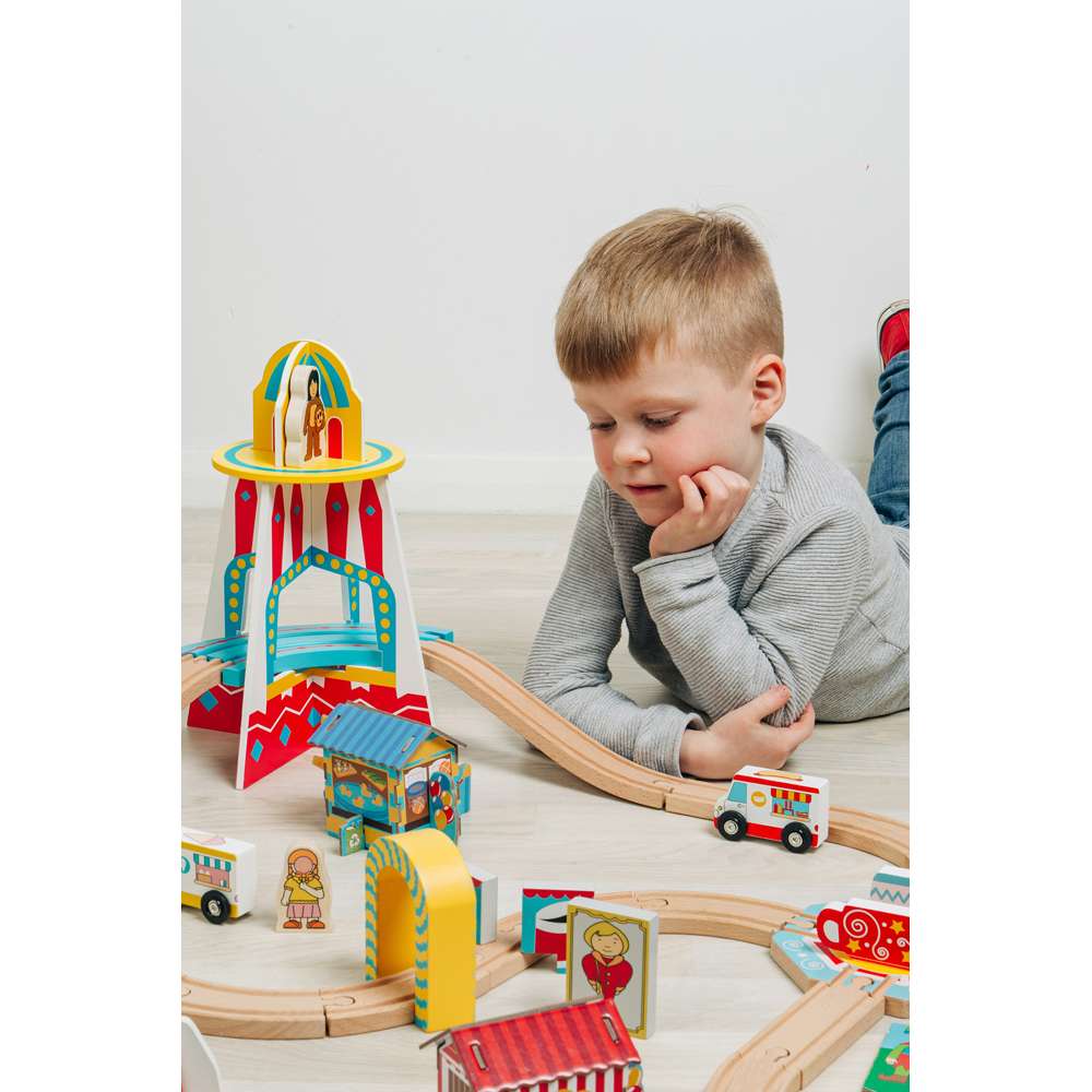 Bigjigs Rail Fun Fair Train Set