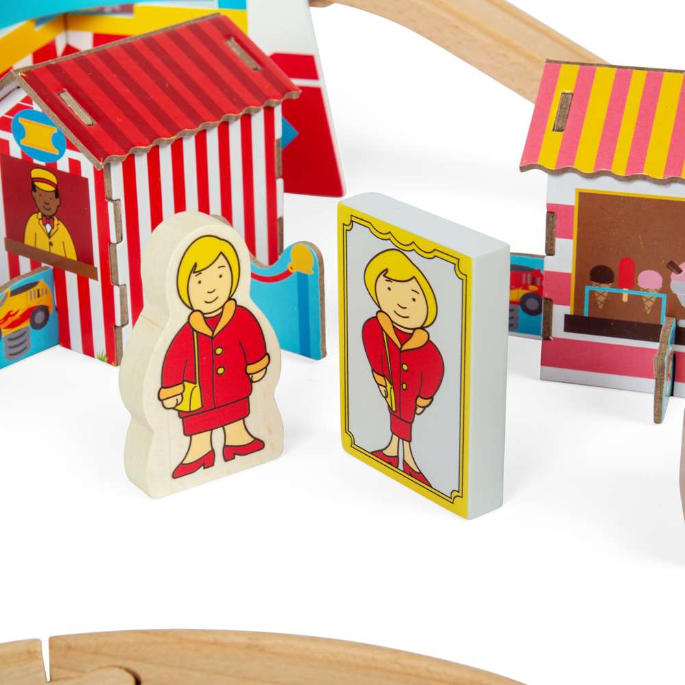 Bigjigs Rail Fun Fair Train Set