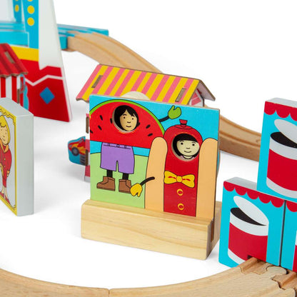 Bigjigs Rail Fun Fair Train Set