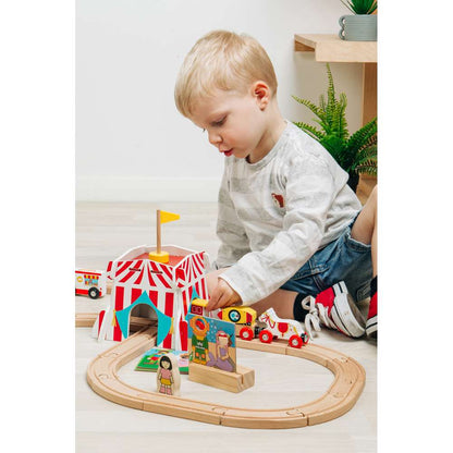 Bigjigs Rail Fun Fair Train Set