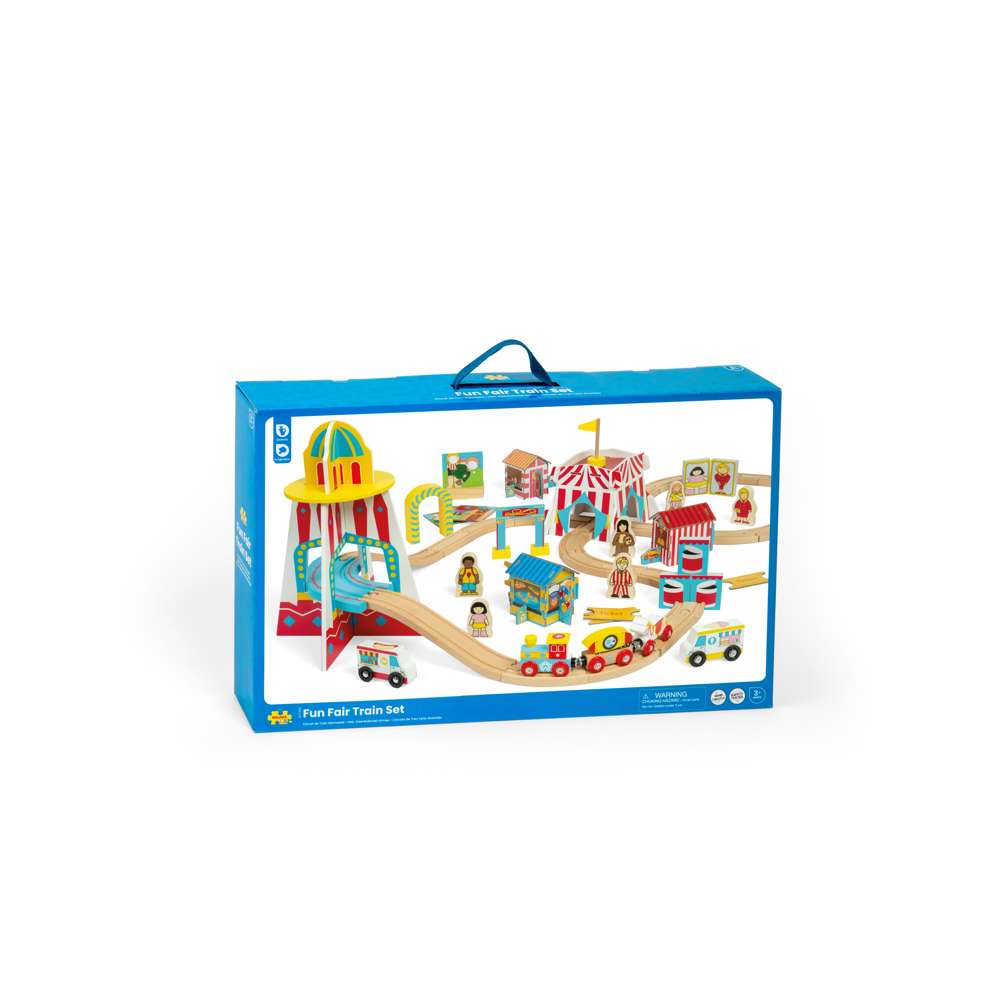 Bigjigs Rail Fun Fair Train Set