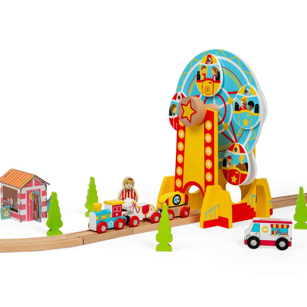 Bigjigs Rail Ferris Wheel Wooden Train Accessory