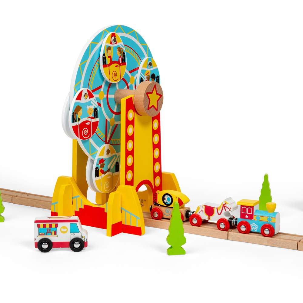 Bigjigs Rail Ferris Wheel Wooden Train Accessory