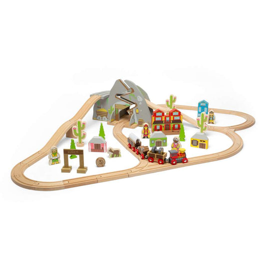 Bigjigs Rail Wild West Wooden Train Set