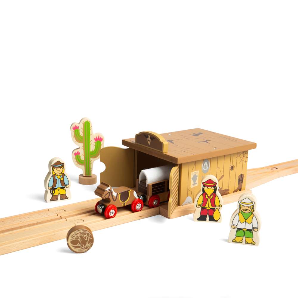 Bigjigs Rail Saloon Tunnel Wooden Train Accessory