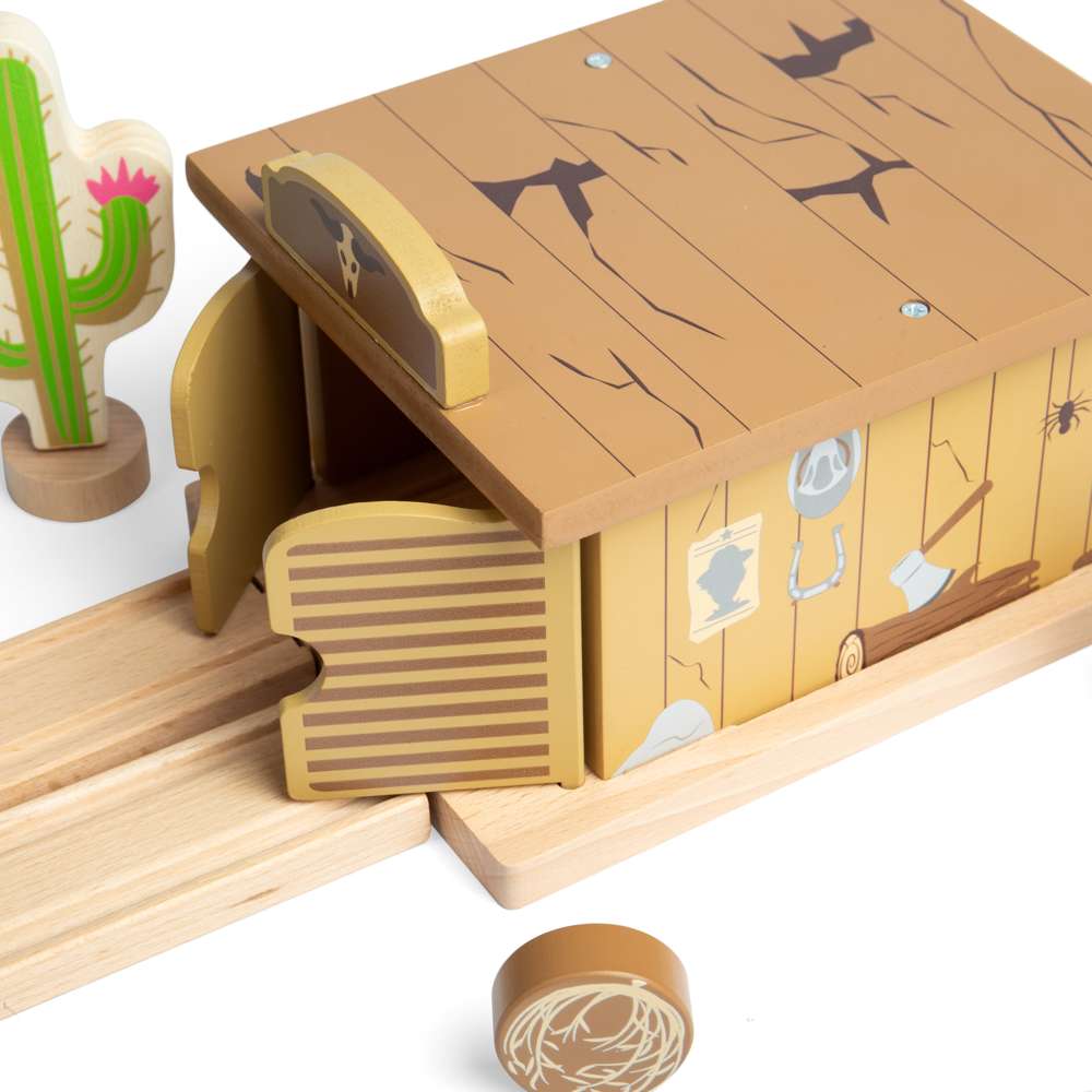 Bigjigs Rail Saloon Tunnel Wooden Train Accessory