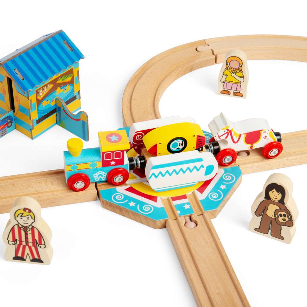 Bigjigs Rail Tea Cup Turntable Wooden Train Accessory
