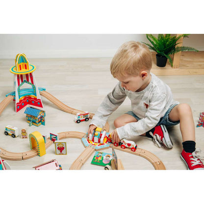 Bigjigs Rail Tea Cup Turntable Wooden Train Accessory