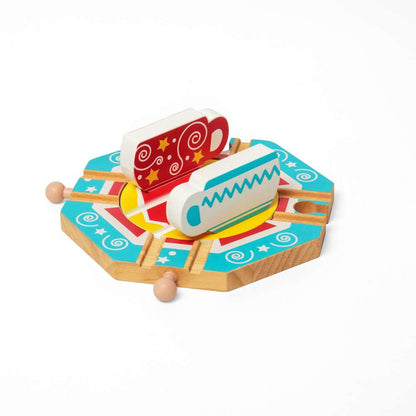 Bigjigs Rail Tea Cup Turntable Wooden Train Accessory